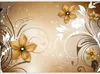 Vlies Fototapete - Brown rhapsody 400x280 cm Blumen Produktbild-Vorschau 5