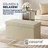 CASARIA® Sitzbank mit Stauraum Faltbar Gepolstert Deckel Produktbild-Vorschau 1