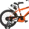 Close-up of the rear wheel and chain guard of a child's bicycle. Voir les images du produit