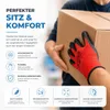 10x Paar Arbeitshandschuhe Herren EN388 rot - Extra Power Produktbild-Vorschau 2