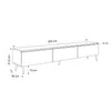 Geriffeltes TV-Lowboard SELIA 200 cm mit goldener Produktbild-Vorschau 9