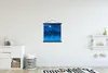 MuchoWow® Textilposter Palme - Strand - Mond 40x40 cm mit Produktbild-Vorschau 2