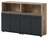 Badezimmer Kommode Set "Cover" in schwarz matt und Nox Produktbild-Vorschau 8