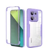 A phone case with a screen protector, shown from two angles. Produktbild-Vorschau