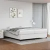 vidaXL Telaio letto a molle bianche 200x200 cm in Pelle Anteprima dell’immagine prodotto 2