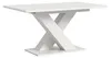 Esstisch ausziehbar Weiß X-Fußgestell 150-190 cm Produktbild-Vorschau 1