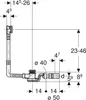 Geberit BW-Ablauf, mit PushControl d52 mit Fertigbauset, Produktbild-Vorschau 4