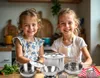 Kindergeschirr-Set mit Kochzubehör und Rucksack – Produktbild-Vorschau 2