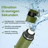 Extralink Purisoo Grün Trinkflasche mit Filtersystem 400ml, Produktbild-Vorschau 6