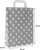 Papiertragetaschen mit STERNE GRAU, 90 g/qm, 32 + 12 x 40 Produktbild-Vorschau 3
