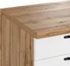 Winkelküche 300/240 cm in weiß und Eiche, Arbeitsplatte in Produktbild-Vorschau 2