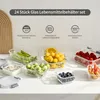 GENICOOK 24-teiliges Glas Frischhaltedosen Set mit Deckel Produktbild-Vorschau 4