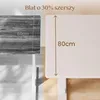 A comparison of two desk surfaces, one 60cm and the other 80cm, with text indicating the larger one is 30% wider. Podgląd zdjęcia produktu