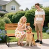 COSTWAY Gartenbank Holz, Holzbank, 2-Sitzer Sitzbank aus Produktbild-Vorschau 7