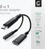 CELLONIC 2-in-1 Adapter USB-C Klinke 3,5 mm Aux-Splitter Produktbild-Vorschau 2