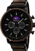 Holwerk BASSUM Herren Edelstahl & Holz Chronograph Produktbild-Vorschau 1