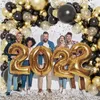 Schwarz-Gold Ballonbogen-Set – 133 Stück, Metallische Produktbild-Vorschau 3