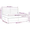 vidaXL Boxspringbett mit Matratze Taupe 200x200 cm Stoff Produktbild-Vorschau 6