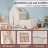 COSTWAY, namiot dla dzieci 2 w 1 z bramką ochronną, domek Podgląd zdjęcia produktu 8