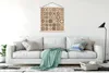 MuchoWow® Textilposter Design - Blumen - Braun - Natur - Produktbild-Vorschau 3