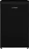A studio shot of a black refrigerator. Produktbild-Vorschau