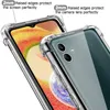 Close-up of a transparent phone case on a phone, highlighting raised edges for screen and camera protection. Produktbild-Vorschau