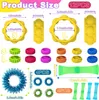 20 Stück Fidget Toys Set - 12 Fidget Ring 4 Akupressur Ring Produktbild-Vorschau 6