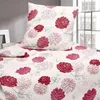 Bettwäsche Seersucker Mikrofaser Blumen 135x200 80x80 Weiß Produktbild-Vorschau 2