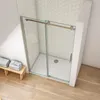 AICA Schiebetür 120x195cm，8mm NANO ESG-Glas，Komplett Produktbild-Vorschau 3