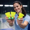 5x Speedbadminton Federbälle gelb - Badmintonbälle, extra Produktbild-Vorschau 3