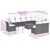 Modulares Garten-Loungeset, 11-teilige Sofagarnitur mit Produktbild-Vorschau 8