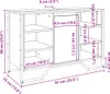 vidaXL Waschbeckenunterschrank Schwarz 91x35x60 cm Produktbild-Vorschau 8