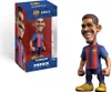 A collectible figurine of a soccer player in its packaging, next to the figurine itself. Anteprima dell’immagine prodotto