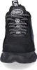 A close-up front view of a black Buffalo sneaker. Produktbild-Vorschau
