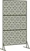 vidaXL Privacy scherm, 100 x 50 x 180 cm, staal, olijgroen Productafbeelding-voorbeeld 6