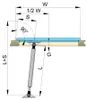 Molla a gas in acciaio inossidabile, 135 N, 240-380 mm – Anteprima dell’immagine prodotto 1