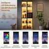LED Vitrine Hochschrank Standvitrine mit LED-Beleuchtung Produktbild-Vorschau 10