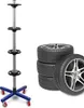 Bituxx Felgenbaum mit Rollen bis 225mm 80kg Blau MS-17415 Produktbild-Vorschau 1