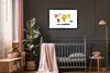 MuchoWow® Gerahmtes Poster Weltkarte - Kinder - Tiere - Produktbild-Vorschau 6