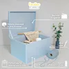 Caja de madera con tapa Creative Deco XXL azul, 40 x 30 x Vista previa de la imagen del producto 4