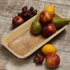 Dekoschale - rechteckig - Mangoholz - L: 40cm - H: 7,5cm - natur, terracotta Produktbild-Vorschau