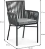Gartenstuhl AFUERA 6er Set, schwarz/grau - Balkonstühle mit Produktbild-Vorschau 7