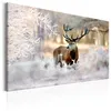 Italienischer Leinwand Leinwandbild - Deer in the Cold Produktbild-Vorschau 3
