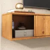 Lowboard SIMONA 175 cm hängend aus Massivholz, Eiche Finish Produktbild-Vorschau 4