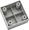 SOTECH 4er Set Möbelfüße MOTEL | silber | 65 x 65 mm | Höhe Produktbild-Vorschau 3