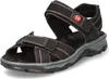Rieker Damen Echtleder Sandalette schwarz, Damen:38 EU Produktbild-Vorschau 56
