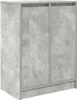 vidaXL Botník betonový šedý 57x34x76 cm materiál na bázi Náhled obrázku produktu 1