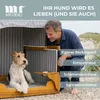 Hundestrandkorb PE schwarz Dessin Grau Gestreift Produktbild-Vorschau 12