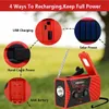 AM/FM Wetterradio mit Solar & Handkurbel – 2000mAh Produktbild-Vorschau 7