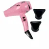 A pink Parlux ALYON hair dryer with two black nozzle attachments on a white background. Náhled obrázku produktu